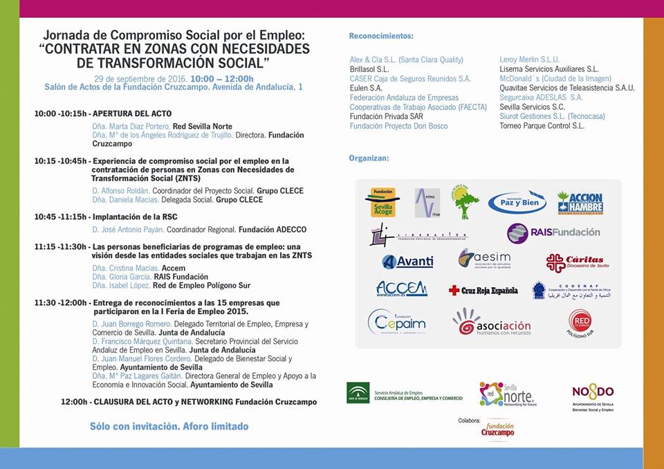 Lee más sobre el artículo ENLACE PARTICIPA EN LA JORNADA DE COMPROMISO SOCIAL POR EL EMPLEO