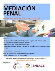 Lee más sobre el artículo Mesa redonda sobre Mediación Penal en Cádiz