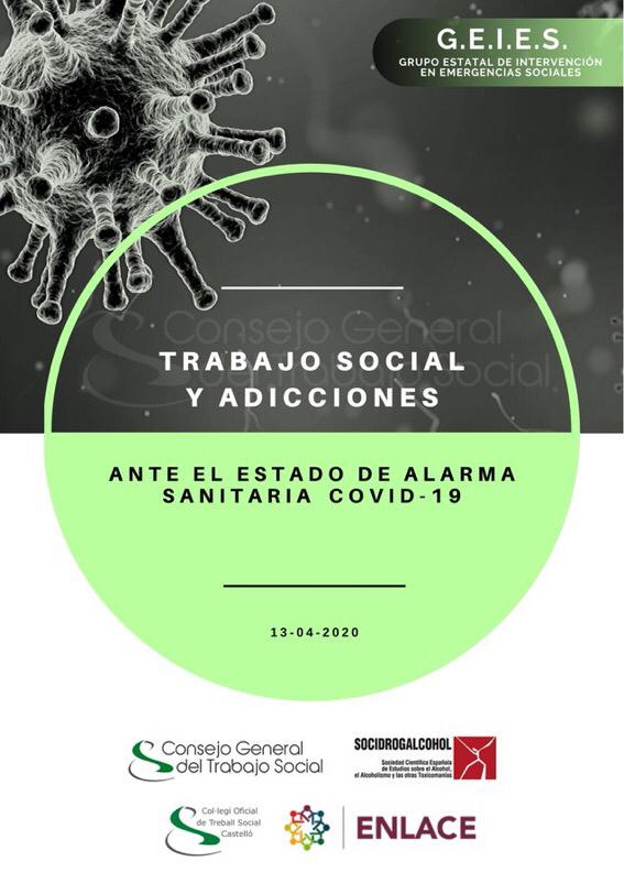 Lee más sobre el artículo Trabajo Social y Adicciones ante el Estado de Alarma Sanitaria Covid-19