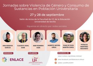 Lee más sobre el artículo Jornadas «Violencia de género y consumo de sustancias en población universitaria»