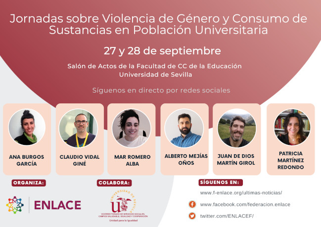 Lee más sobre el artículo Jornadas «Violencia de género y consumo de sustancias en población universitaria»